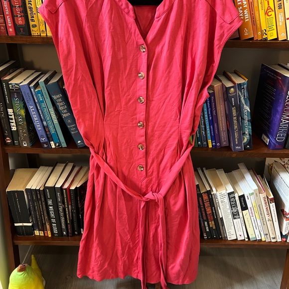 Calvin Klein Pink Midi Dress - Picture 1 of 4